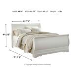 Anarasia Queen Sleigh Bed Beds Ashley Furniture 15