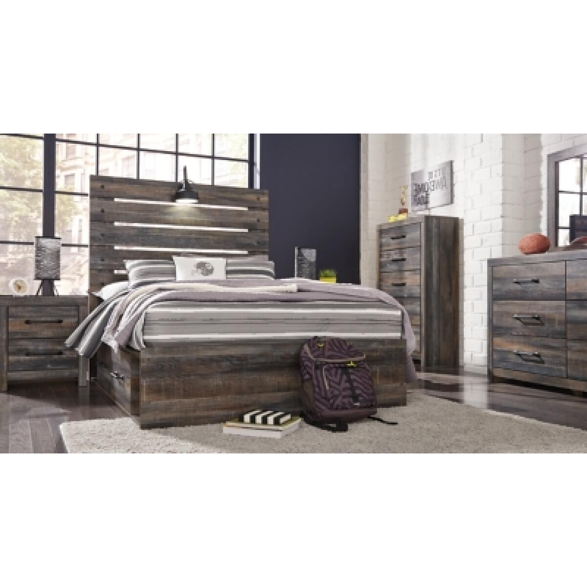 Drystan Full Panel Bed with 4 Storage Drawers Beds Ashley Furniture 12