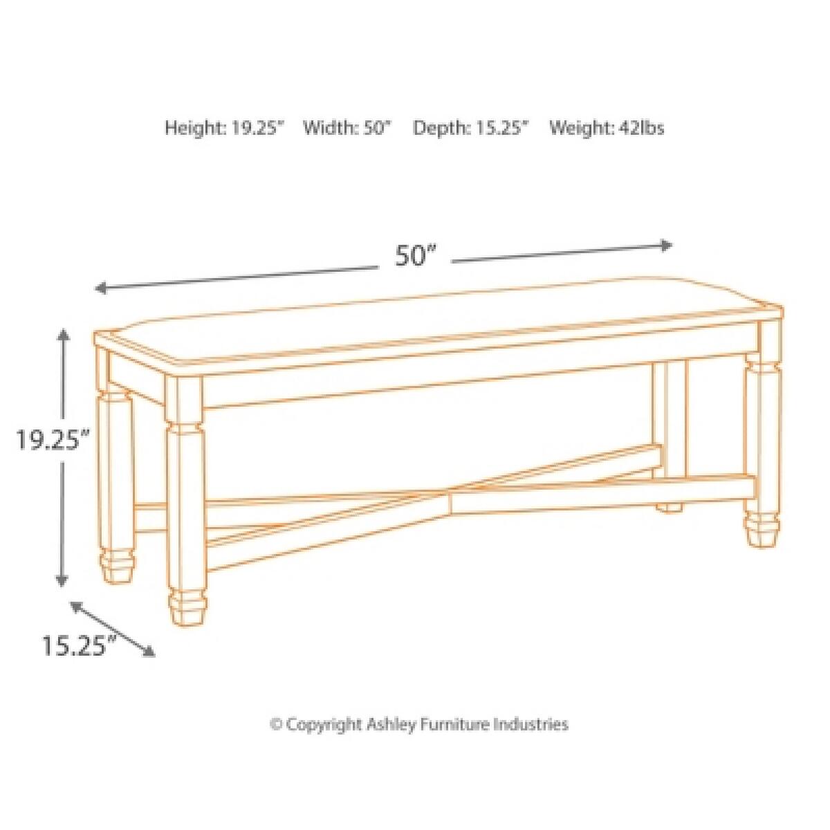 Tyler Creek Dining Bench Accent Furniture Ashley Furniture 12