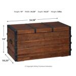 Kettleby Storage Trunk Accent Furniture Ashley Furniture 27