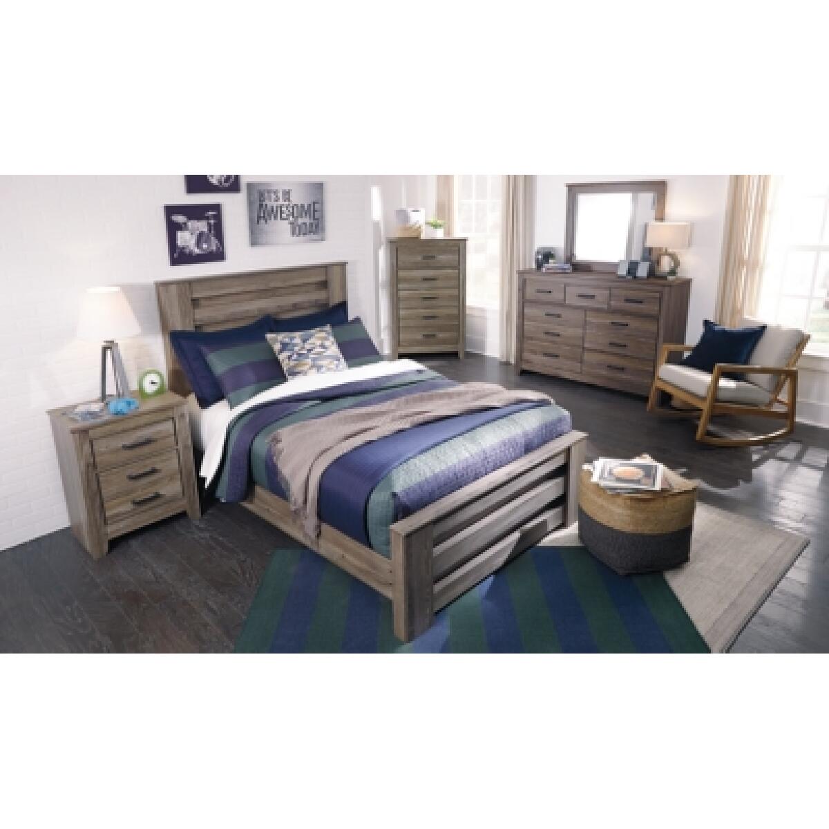 Zelen Full Panel Bed Beds Ashley Furniture 20