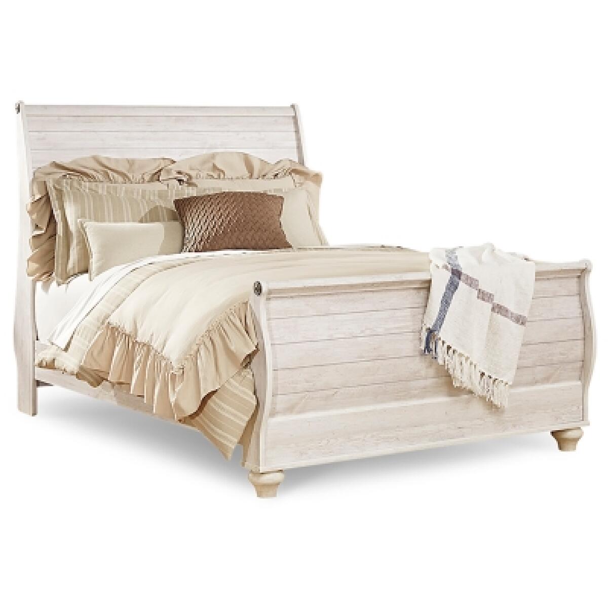 Willowton Queen Sleigh Bed Beds Ashley Furniture 7
