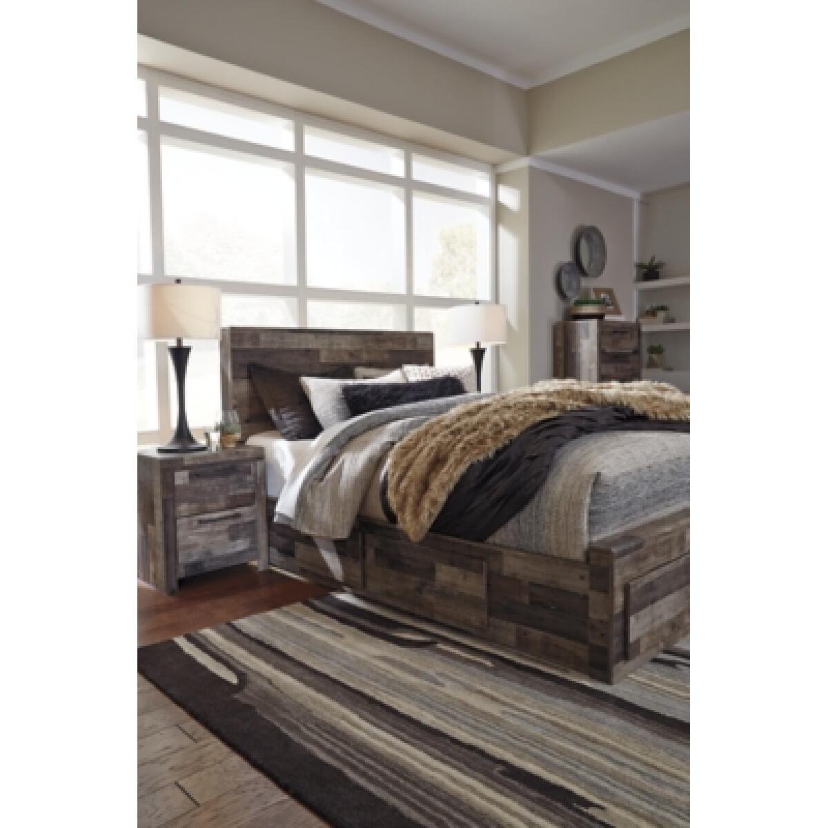 Derekson Queen Panel Bed with 4 Storage Drawers Beds Ashley Furniture 22
