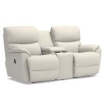 Trouper Reclining Loveseat w/ Console Loveseats Customizable 6
