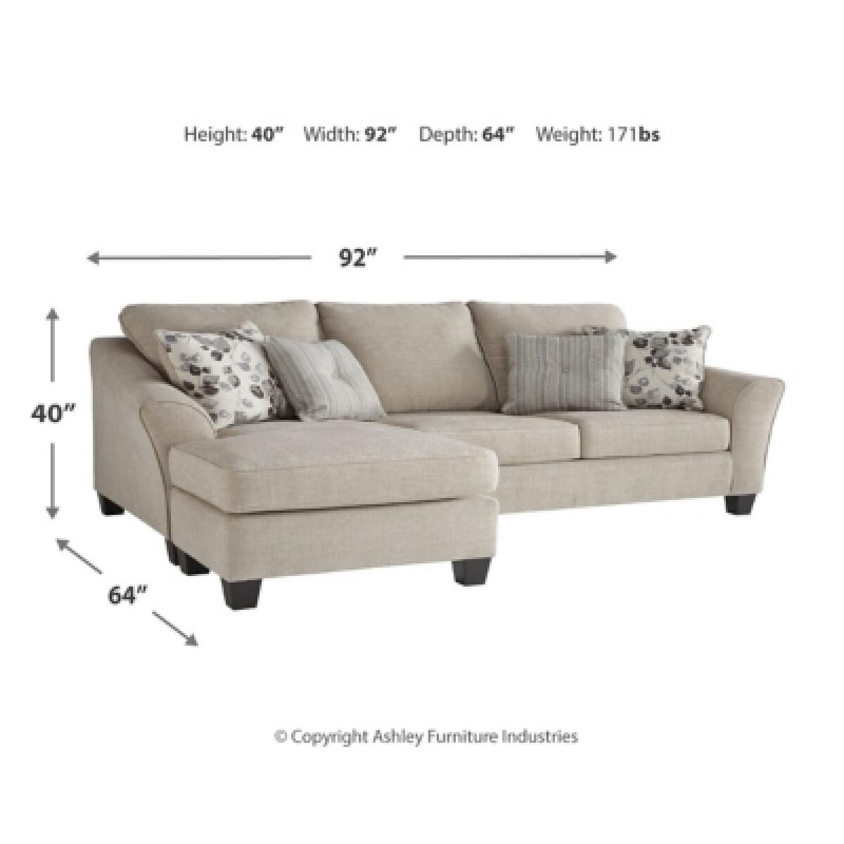 Abney Sofa Chaise Sofas Ashley Furniture 14