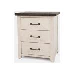 Madison County Power Nightstand Vintage White Finish - Image 3