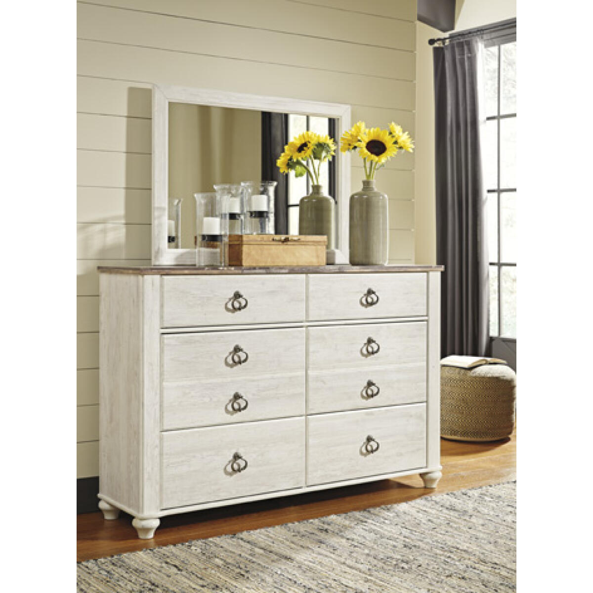 Willowton Dresser and Mirror Dressers Ashley Furniture 6