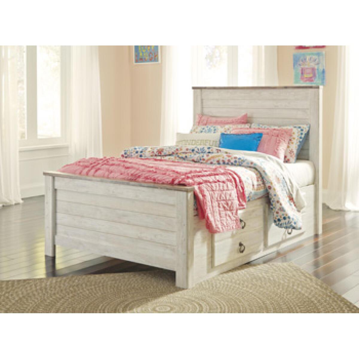 Willowton Full Panel Bed with 2 Storage Drawers Beds Ashley Furniture 8