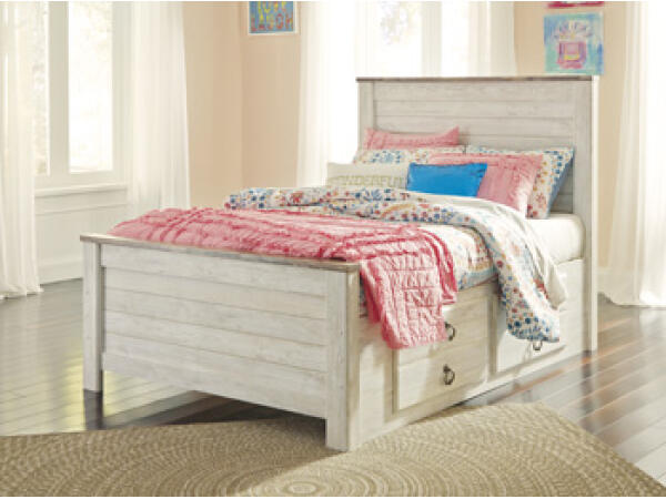 Willowton Full Panel Bed with 2 Storage Drawers Beds Ashley Furniture