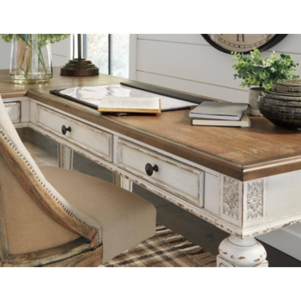 Realyn 2-Piece Home Office Desk Desks Ashley Furniture 27