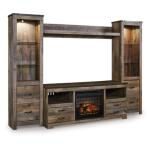 Trinell 4-Piece Entertainment Center with Electric Fireplace Fireplaces Ashley Furniture 10
