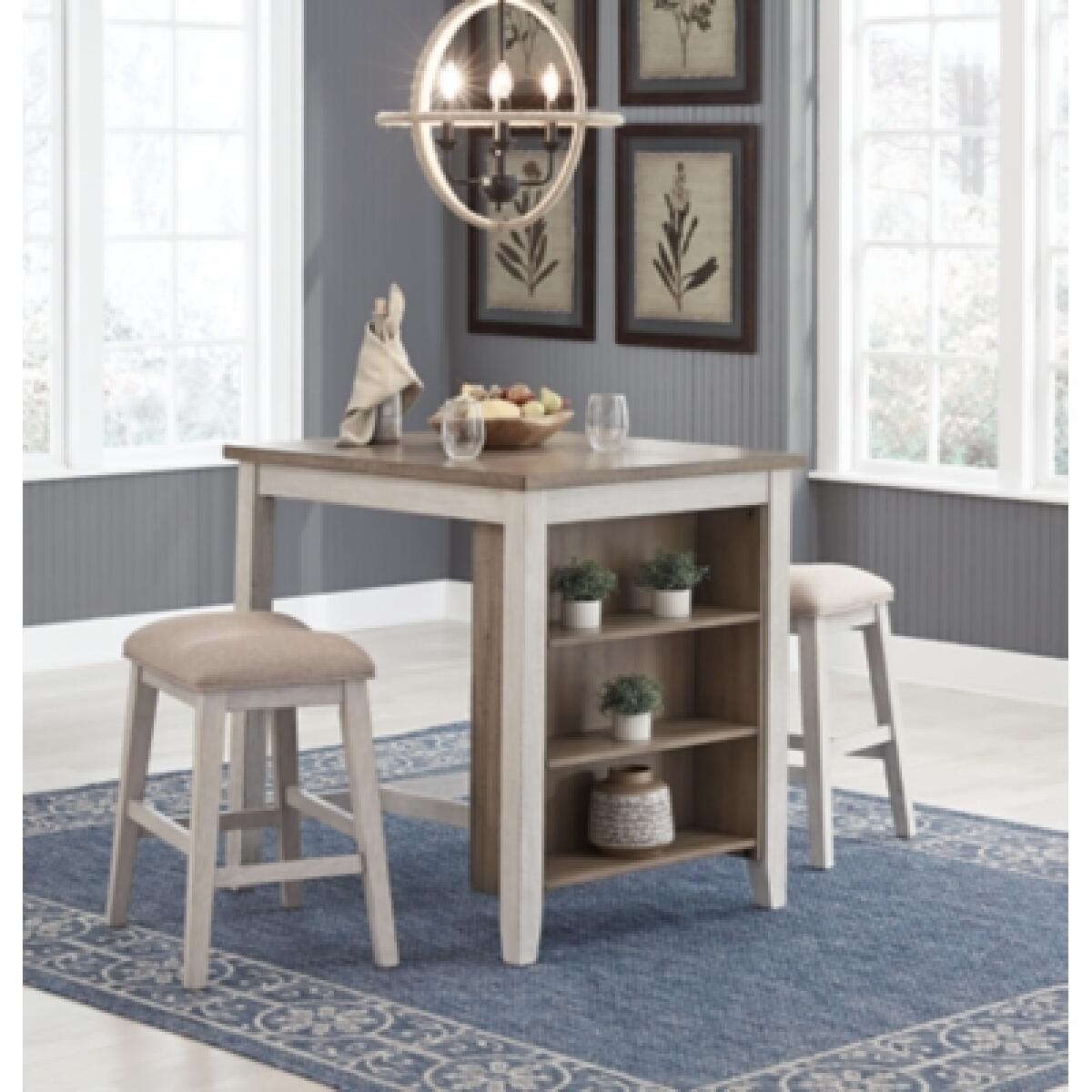 Skempton Counter Height Dining Table and Bar Stools (Set of 3) Dining Tables Ashley Furniture 10