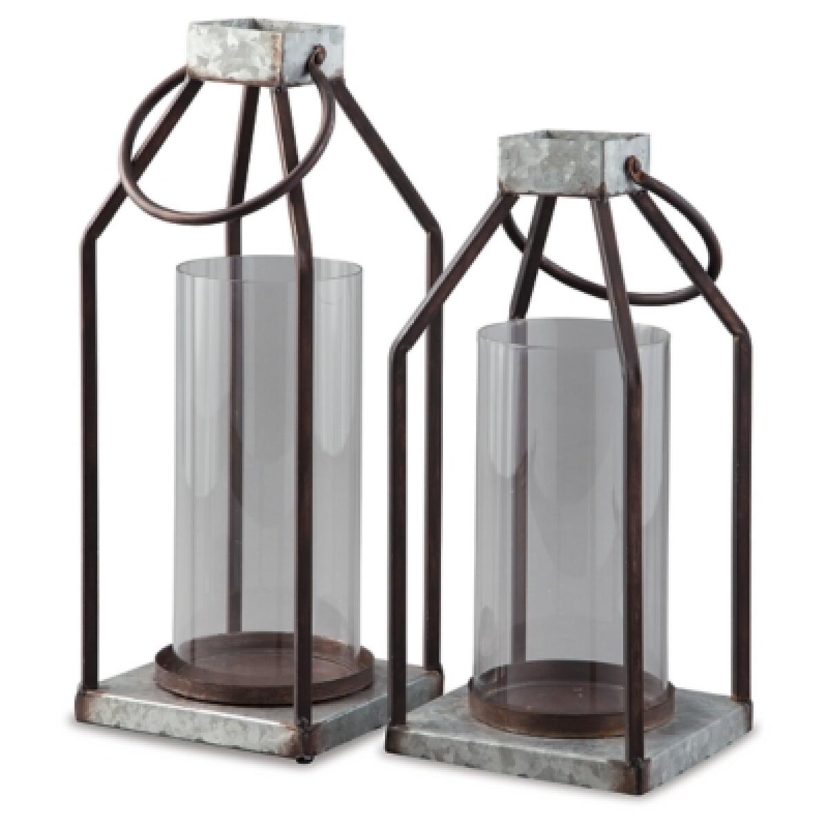 Diedrick Lantern (Set of 2) Accents Ashley Furniture 9