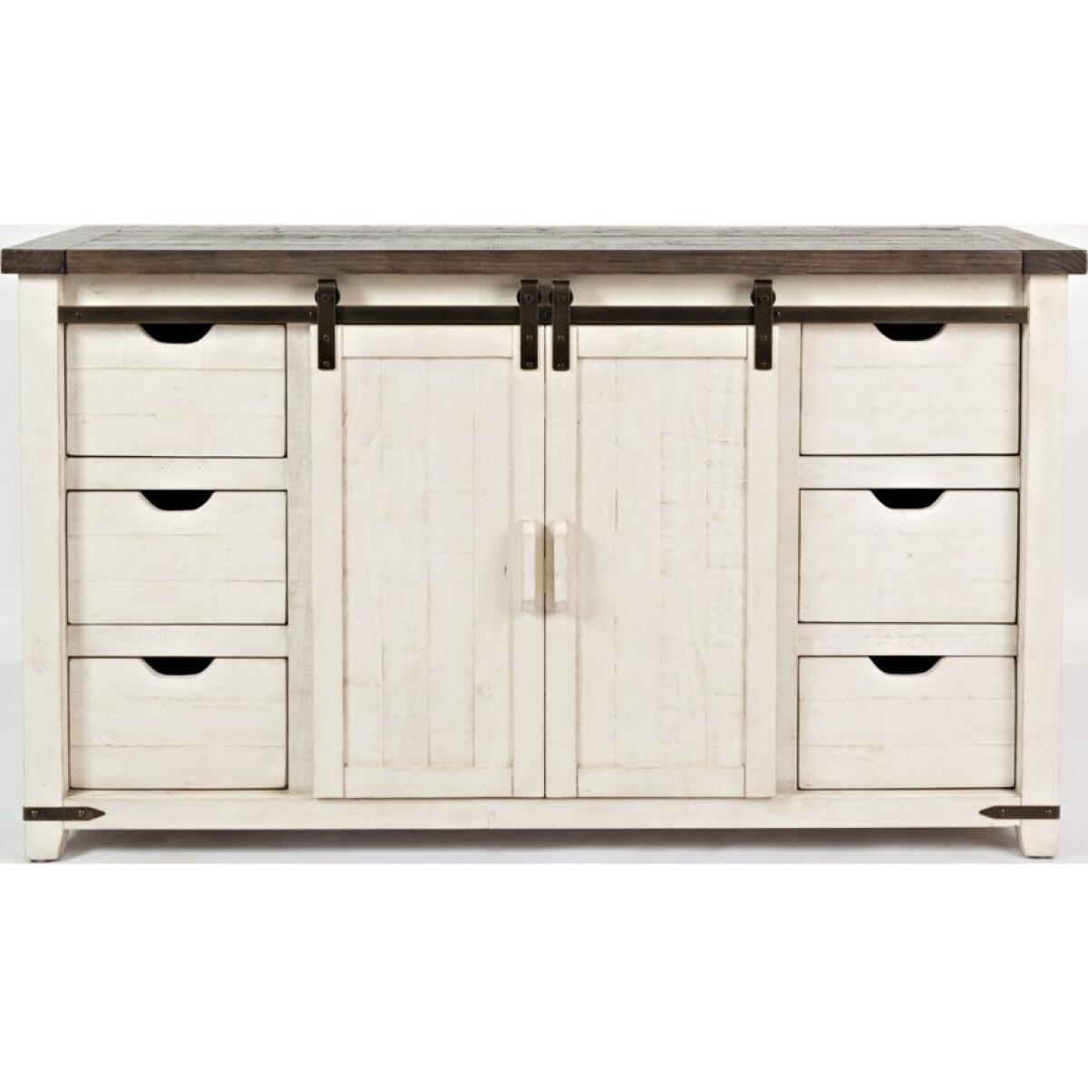 Madison County 60″ Barn Door Server Dining Storage Jofran 4