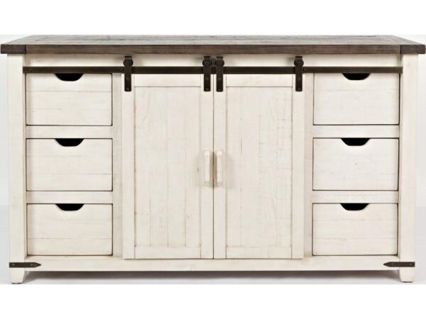 Madison County 60″ Barn Door Server Dining Storage Jofran