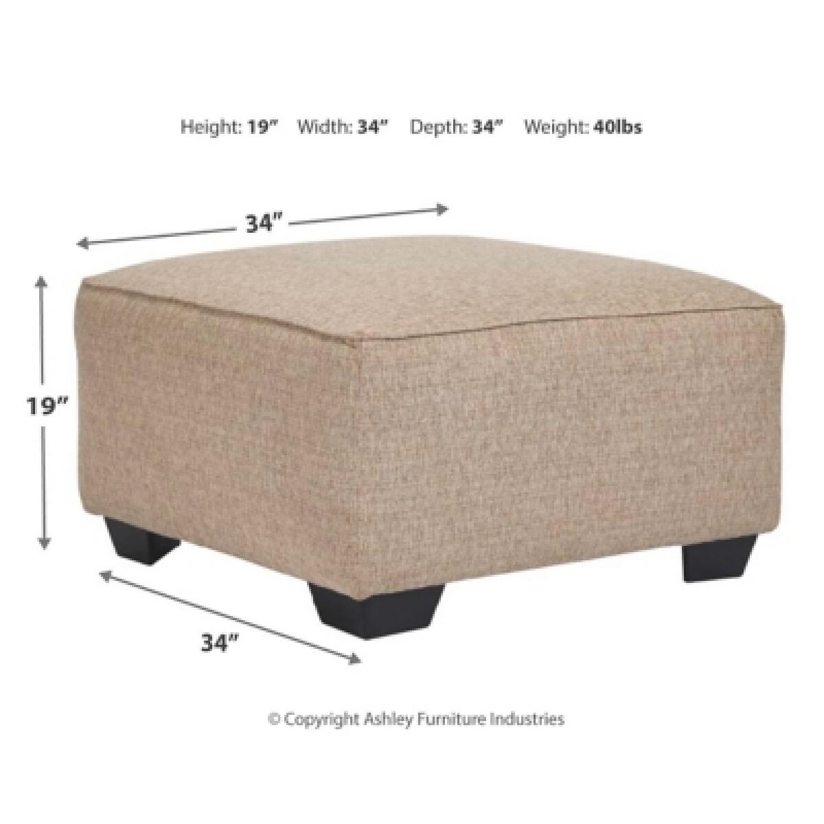 Baceno Oversized Ottoman Ottomans & Poufs Ashley Furniture 11
