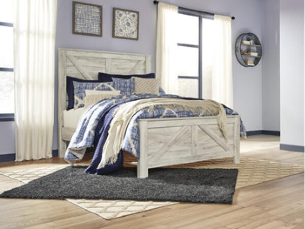 Bellaby Queen Crossbuck Panel Bed Beds Ashley Furniture