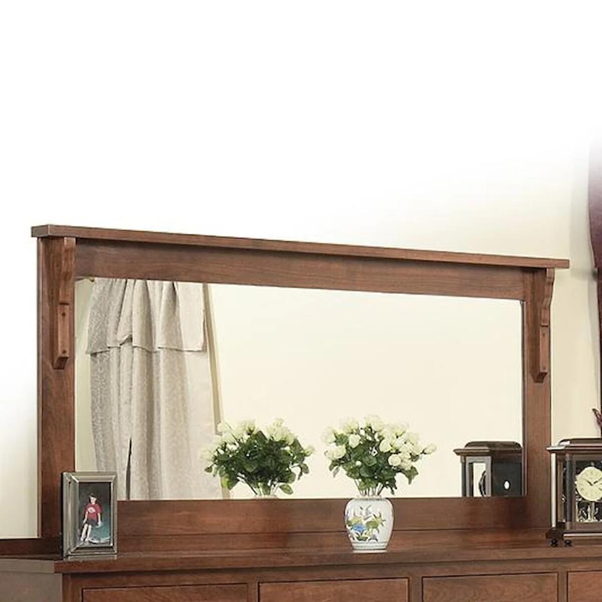 58 x 28 Landscape Mirror with Solid Wood Frame Mirrors Customizable 3