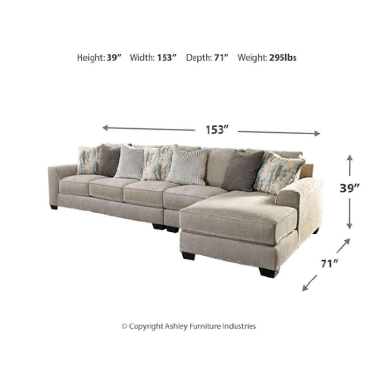 Ardsley 3-Piece Sectional with Chaise Sectionals Ashley Furniture 14