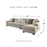 Ardsley 3-Piece Sectional with Chaise Sectionals Ashley Furniture 23