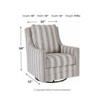 Kambria Swivel Glider Accent Chair Chairs Ashley Furniture 21