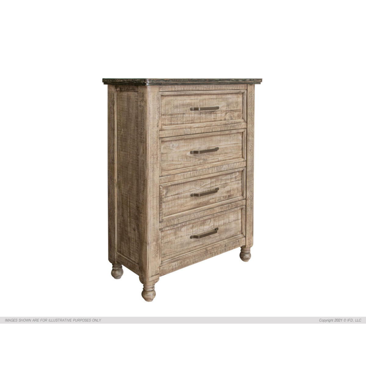 Natural Stone Sand Drift/Deep Brown Chest Chests International Furniture Direct 2