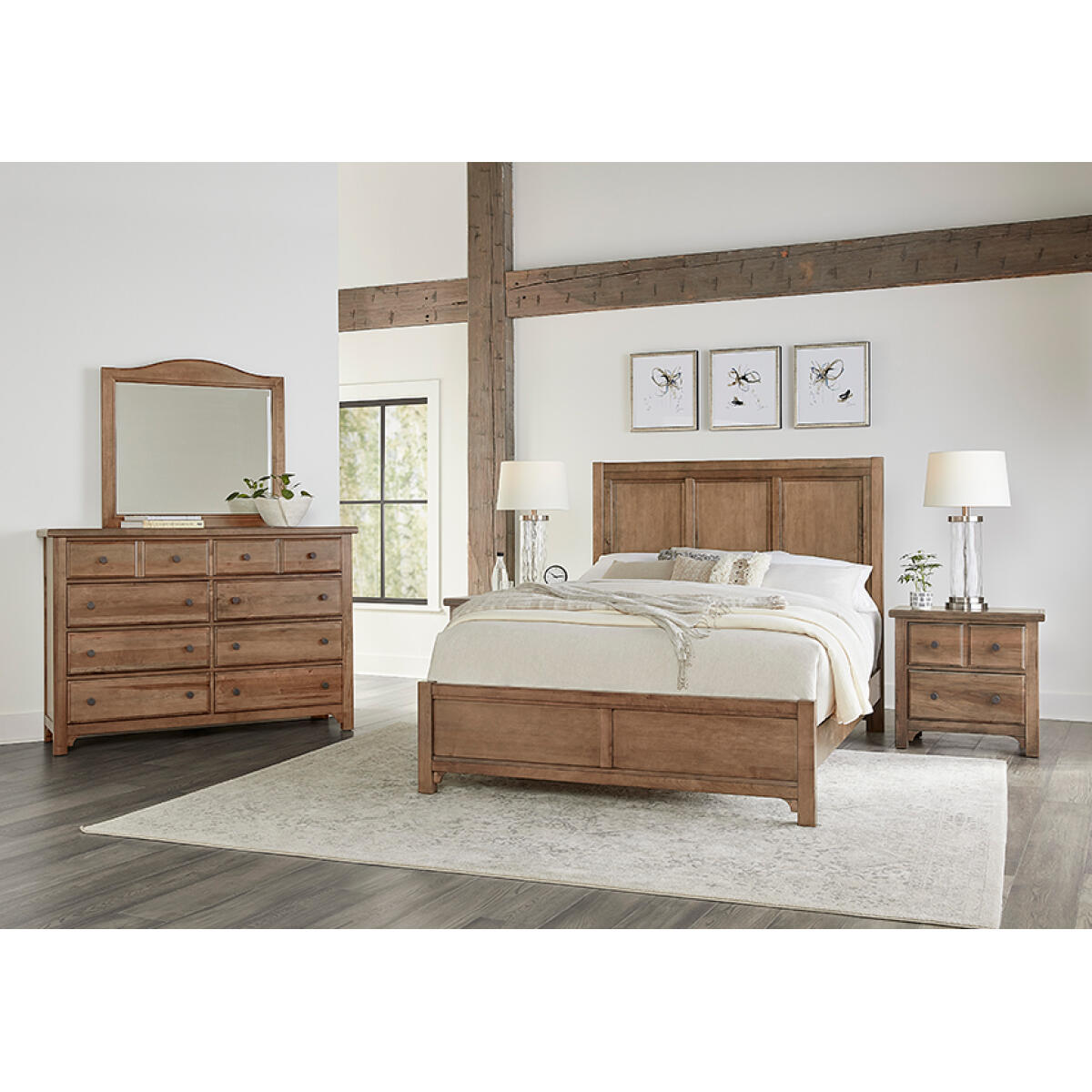 Cool Farmhouse 8 Drawer Dresser Natural CF Dressers 6