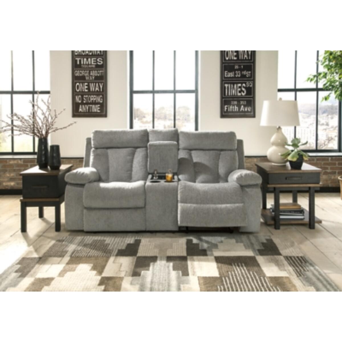 Mitchiner Reclining Loveseat with Console Loveseats Ashley Furniture 18