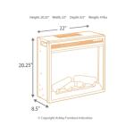 Entertainment Accessories Electric Fireplace Insert Fireplaces Ashley Furniture 23