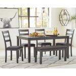 Bridson Dining Table and Chairs with Bench (Set of 6) Dining Tables Ashley Furniture 18