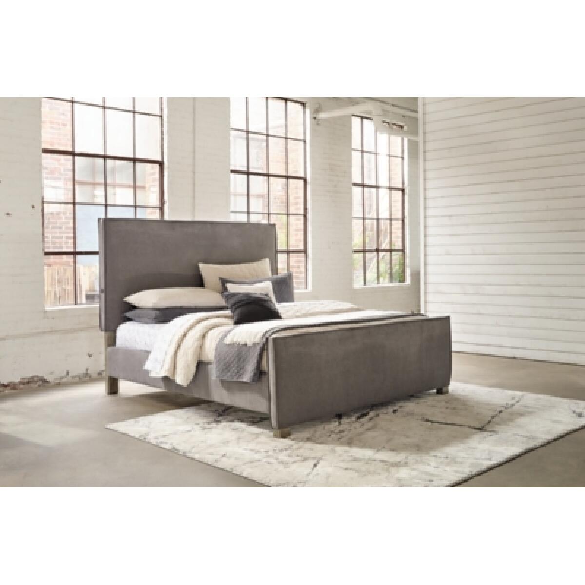 Krystanza Queen Upholstered Panel Bed Beds Ashley Furniture 12