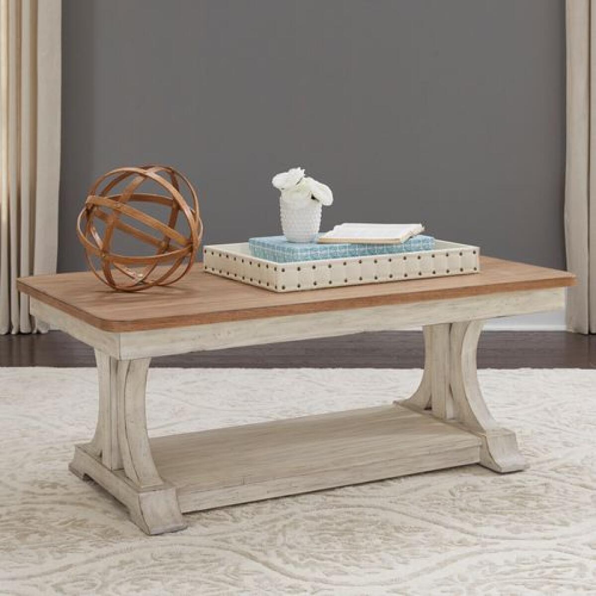 Farmhouse Reimagined Rectangular Cocktail Table Cocktail & Coffee Tables Liberty Furniture 7