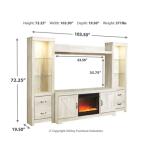 Bellaby 4-Piece Entertainment Center with Fireplace Fireplaces Ashley Furniture 21