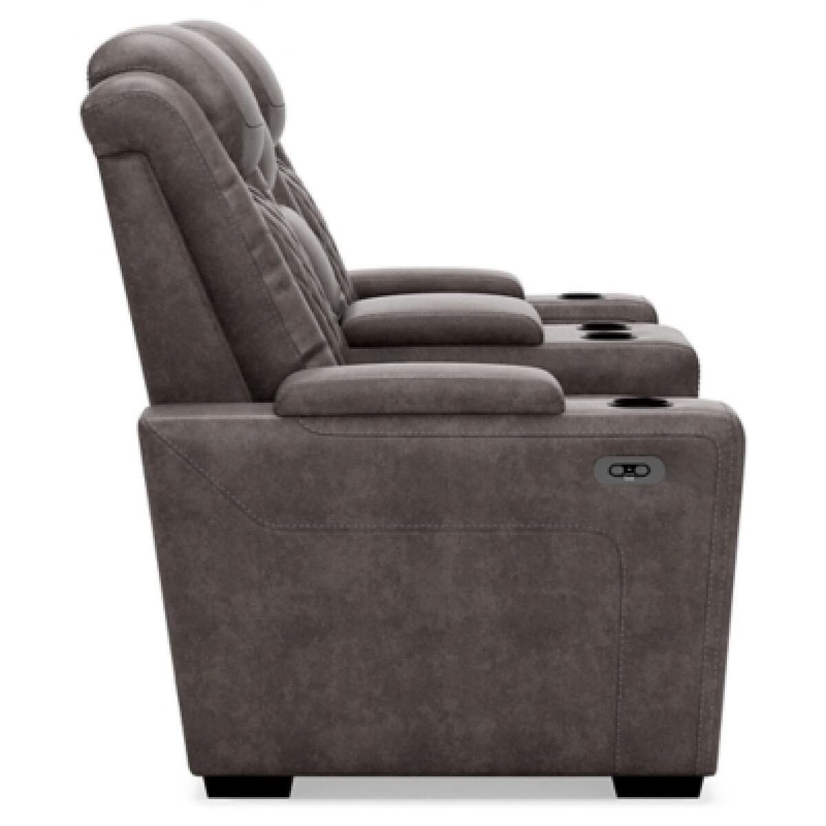 HyllMont Power Reclining Loveseat with Console Loveseats Ashley Furniture 31