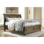 Flynnter King Sleigh Bed with 2 Storage Drawers Beds Ashley Furniture 21