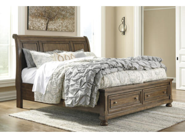 Krystanza Queen Upholstered Panel Bed Beds Ashley Furniture 28
