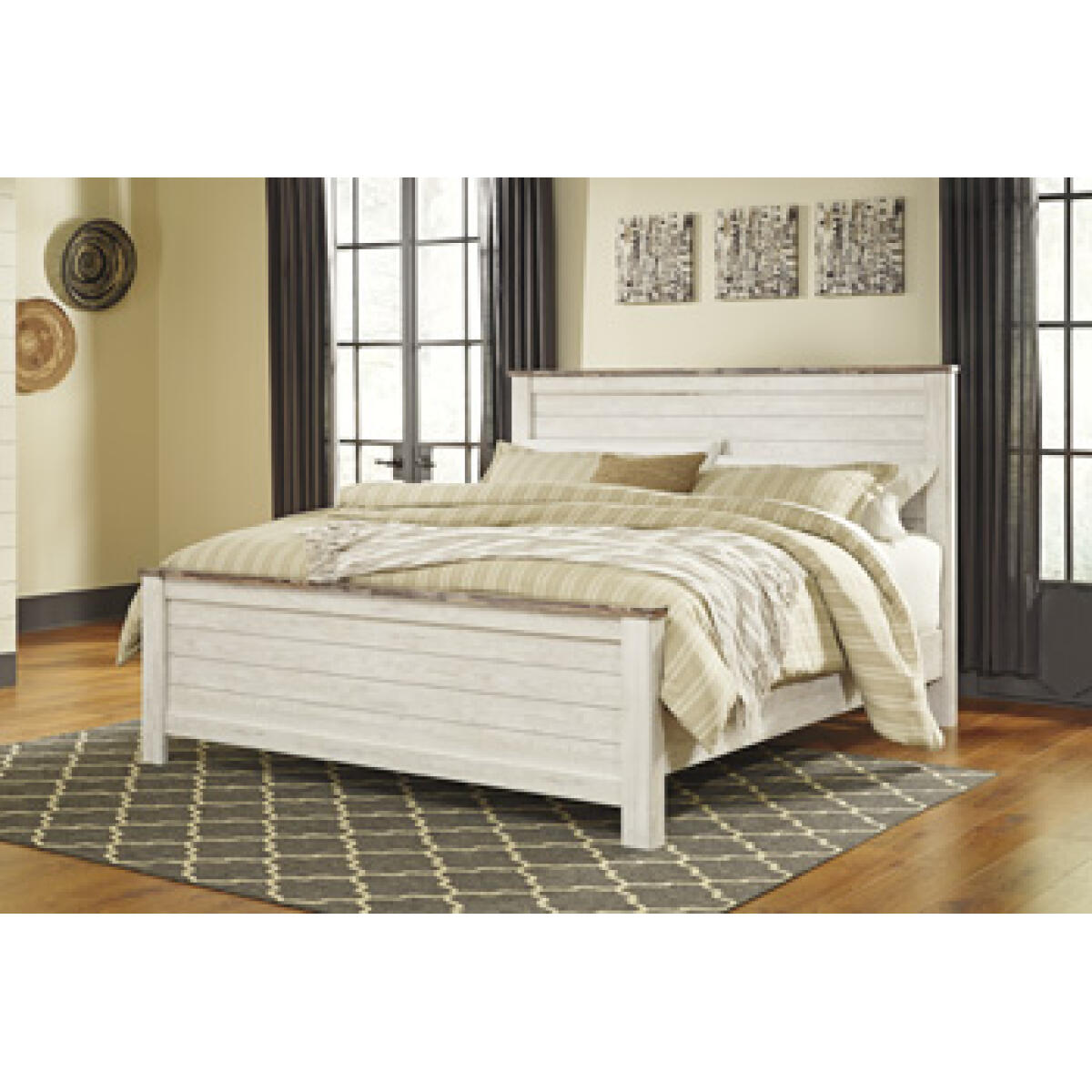 Willowton California King Panel Bed Beds Ashley Furniture 7