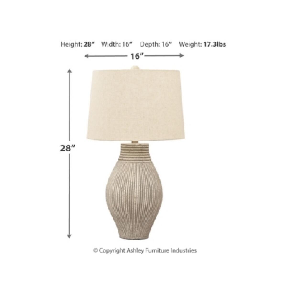 Layal Table Lamp Lighting Ashley Furniture 11