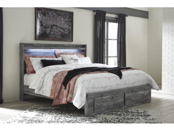 Baystorm King Panel Bed with 2 Storage Drawers Beds Ashley Furniture