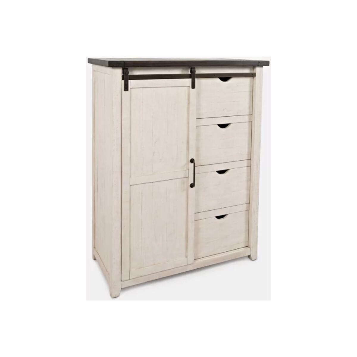 Madison County Door Chest Vintage White Finish Chests Jofran 12