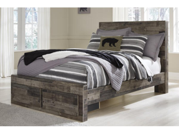 Derekson Full Panel Bed with 2 Storage Drawers Beds Ashley Furniture