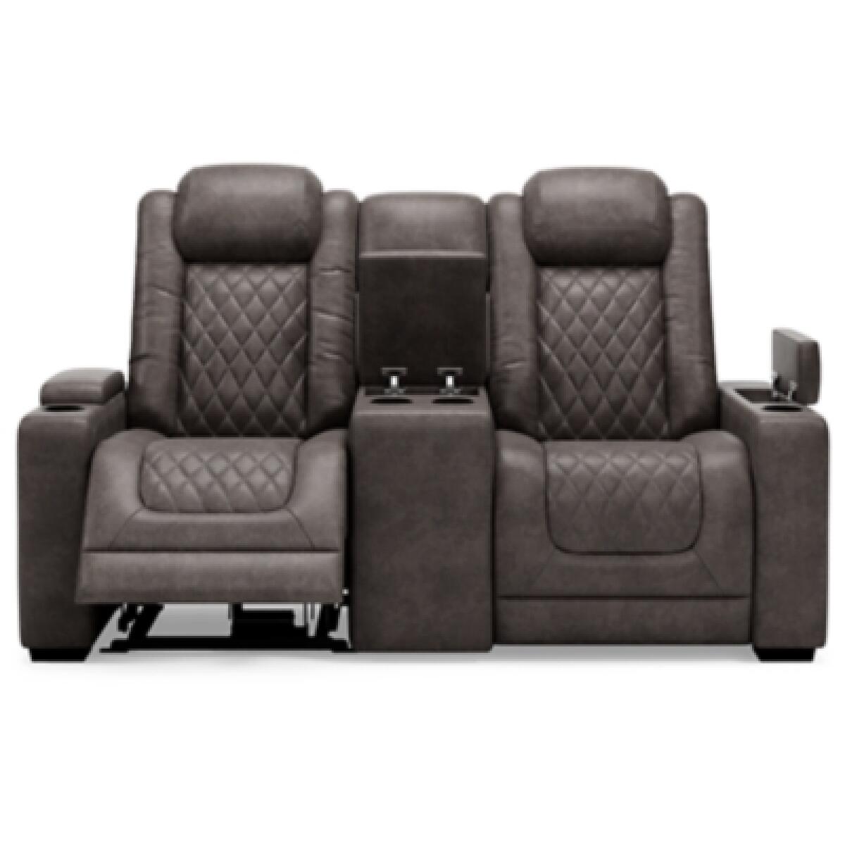 HyllMont Power Reclining Loveseat with Console Loveseats Ashley Furniture 24