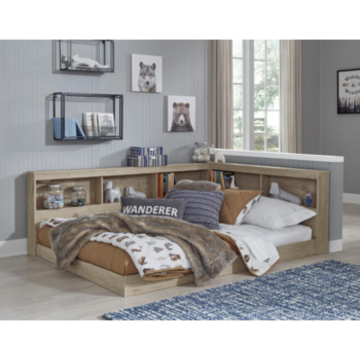 ab8aa647e66cefd9e06b26b77748da5c Oliah Full Bookcase Storage Bed - Image 1
