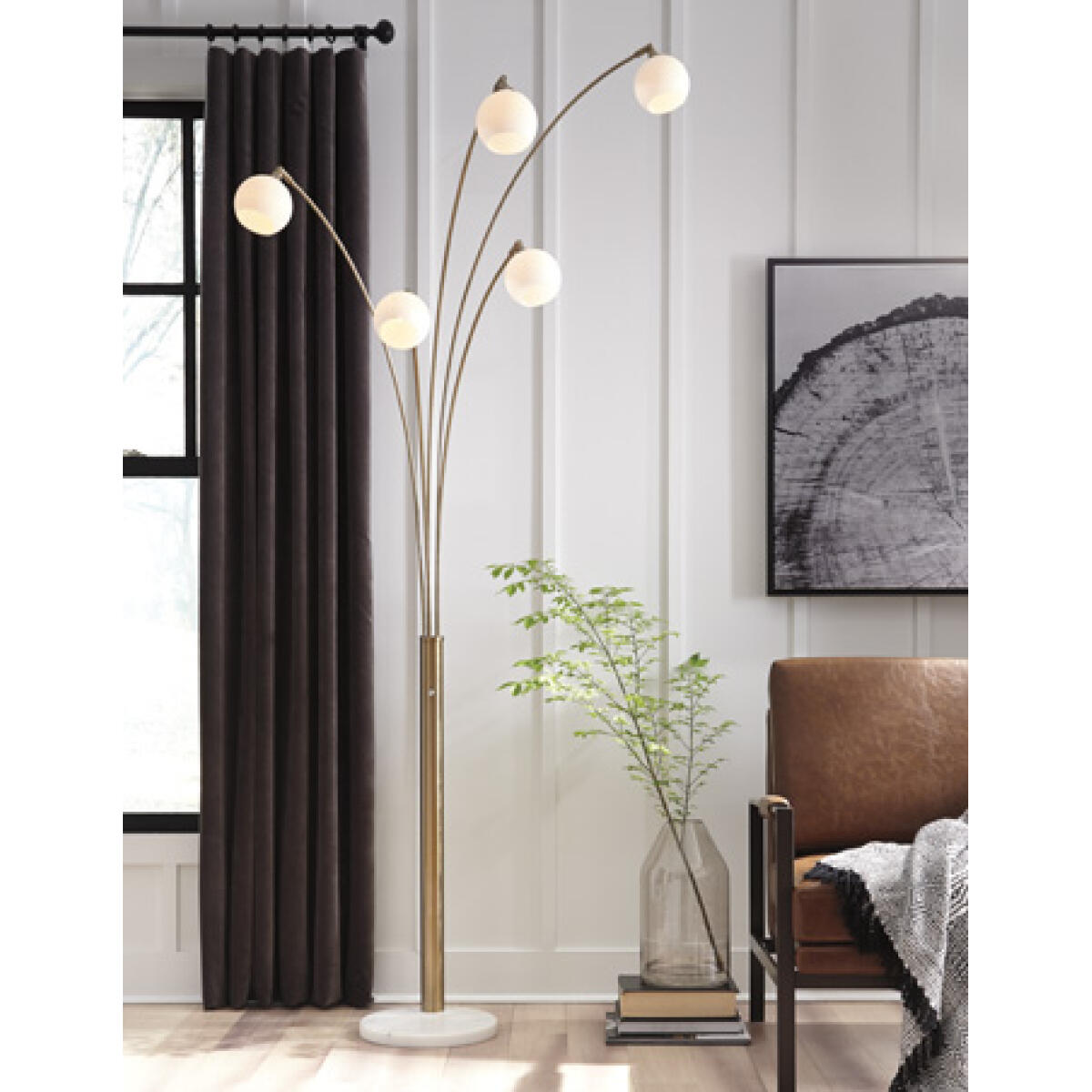 ff114e07f9a025684d3346dafaf775b5 Taliya Arc Lamp - Image 1