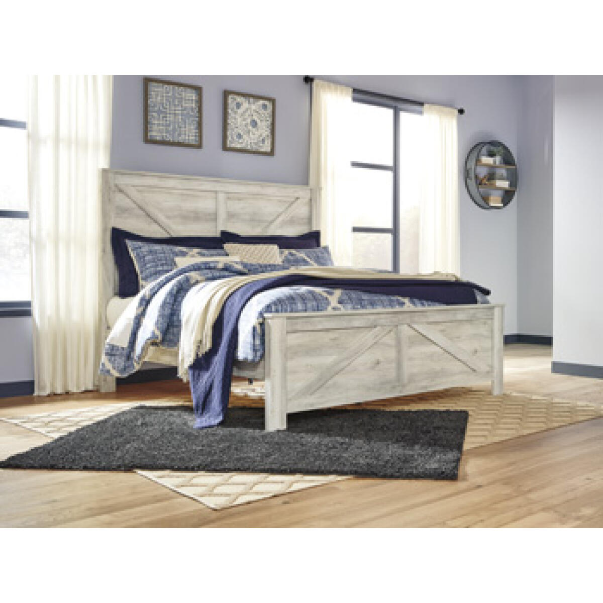 Bellaby King Crossbuck Panel Bed Beds Ashley Furniture 9