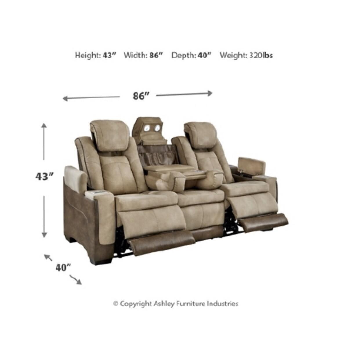 Next-Gen DuraPella Power Reclining Sofa Sofas Ashley Furniture 21
