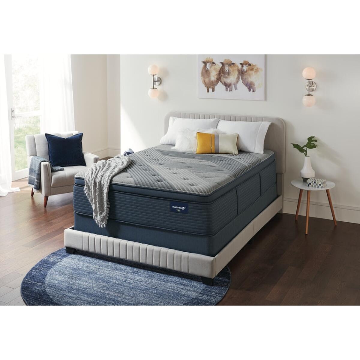 Fallbrook Hybrid Firm Euro Pillow Top Mattress by Mattress 1st California King Mattress 1st 5