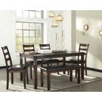 Coviar Dining Table and Chairs with Bench (Set of 6) Dining Tables Ashley Furniture 18