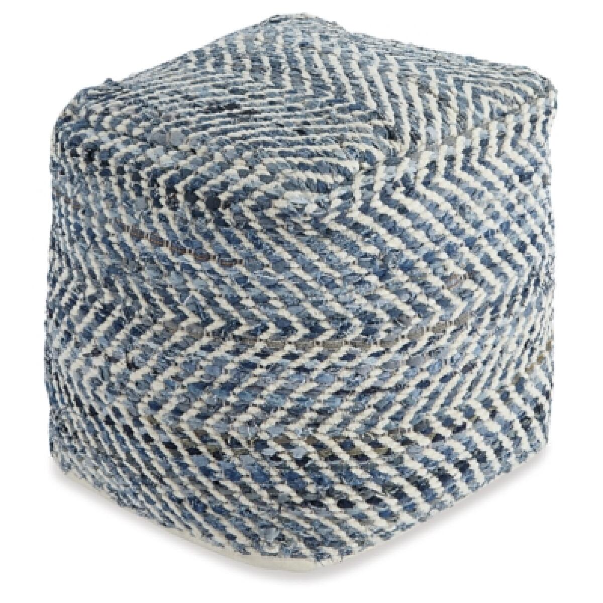 Chevron Pouf Ottomans & Poufs Ashley Furniture 10