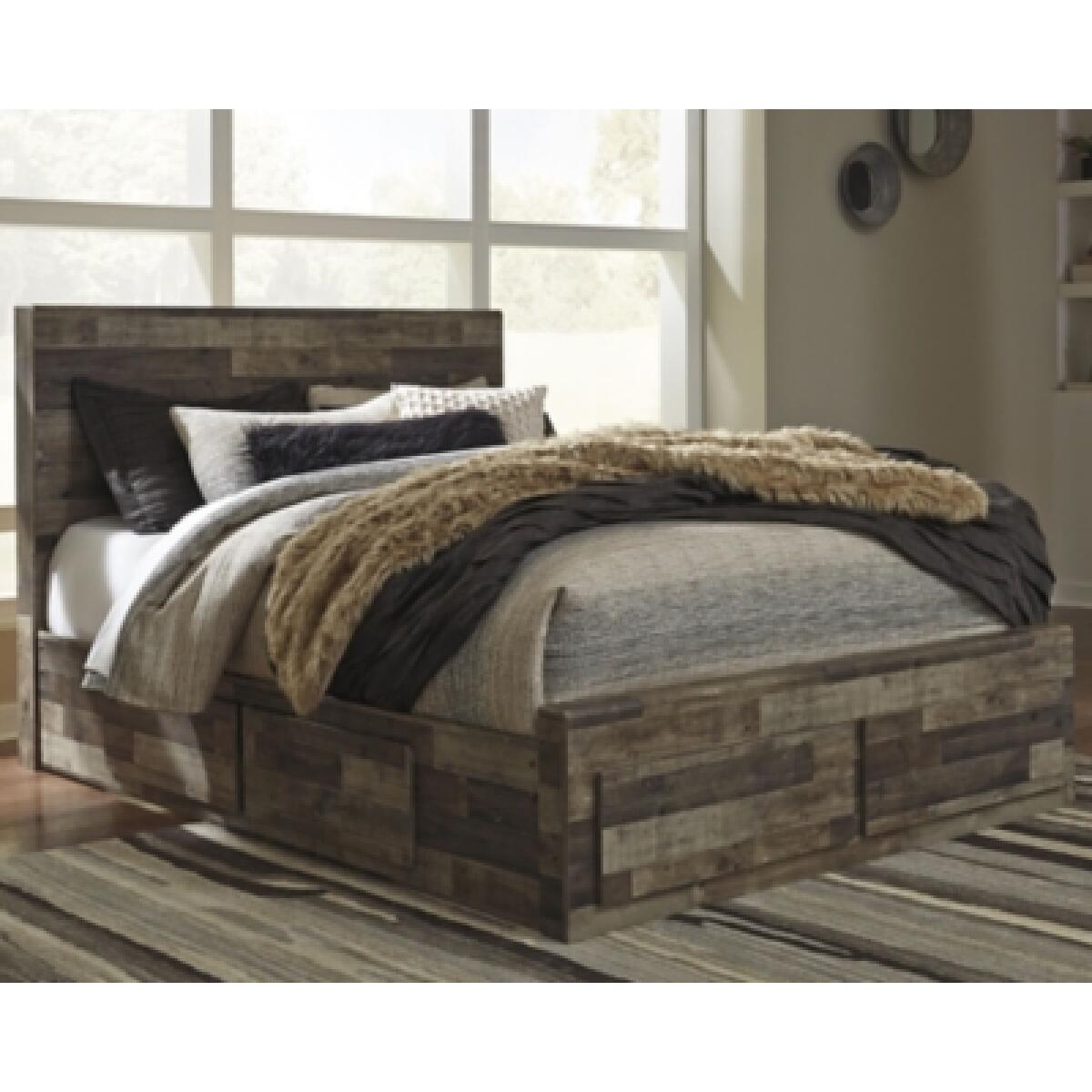 Derekson Queen Panel Bed with 4 Storage Drawers Beds Ashley Furniture 15